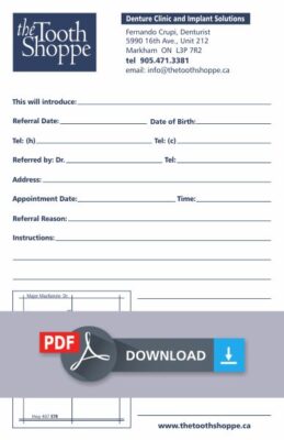 Tooth Shoppe - Referral Form (PDF IMG) 2